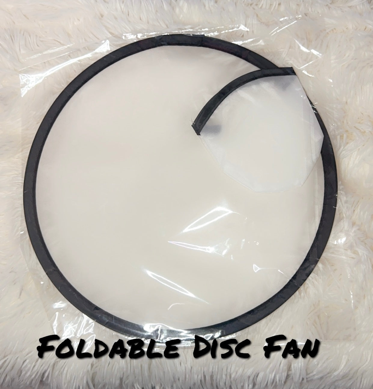 Foldable Disc Fan with pouch