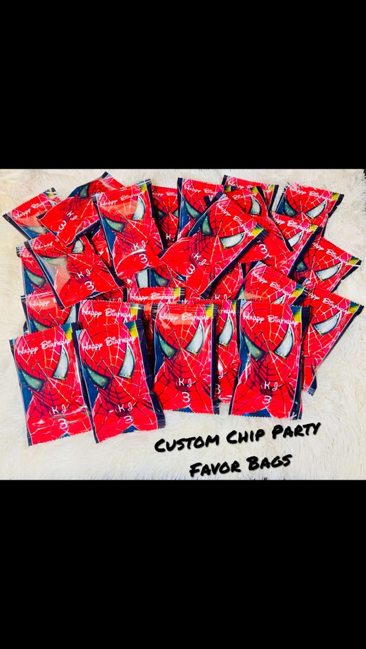 Custom Chip Party Favor Bags